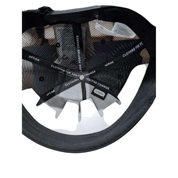 Prana Mens SoCal Trucker Hat Snapback Tan Gray Mesh Cap Organic Lightweight NWT - Picture 7 of 8